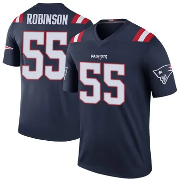 Youth New England Patriots Tyrese Robinson Navy Legend Color Rush Jersey By Nike