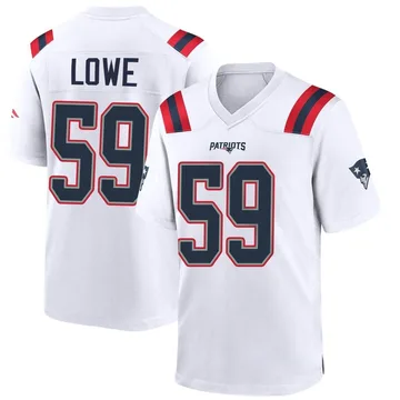 Youth New England Patriots Vederian Lowe White Game Jersey By Nike