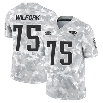 Youth New England Patriots Vince Wilfork Arctic Camo Limited 2024 Salute to Service Jersey By Nike