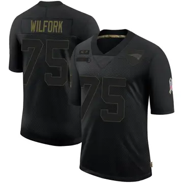 Youth New England Patriots Vince Wilfork Black Limited 2020 Salute To Service Jersey By Nike