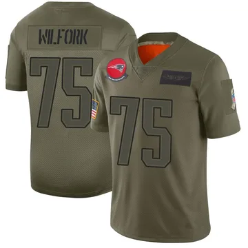 Youth New England Patriots Vince Wilfork Camo Limited 2019 Salute to Service Jersey By Nike
