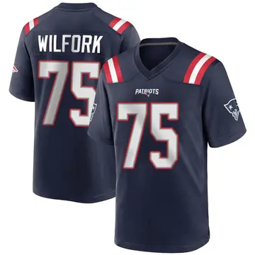 Youth New England Patriots Vince Wilfork Navy Blue Game Team Color Jersey By Nike