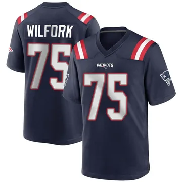 Youth New England Patriots Vince Wilfork Navy Blue Game Team Color Jersey By Nike