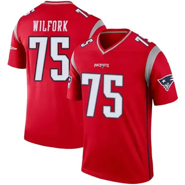 Youth New England Patriots Vince Wilfork Red Legend Inverted Jersey By Nike