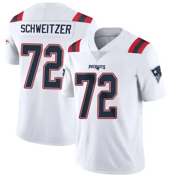 Youth New England Patriots Wes Schweitzer White Limited Vapor Untouchable Jersey By Nike