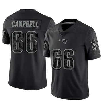 Youth New England Patriots Will Campbell Black Limited Reflective Jersey By Nike