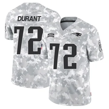 Youth New England Patriots Yasir Durant Arctic Camo Limited 2024 Salute to Service Jersey By Nike