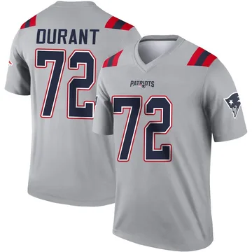 Youth New England Patriots Yasir Durant Gray Legend Inverted Jersey By Nike