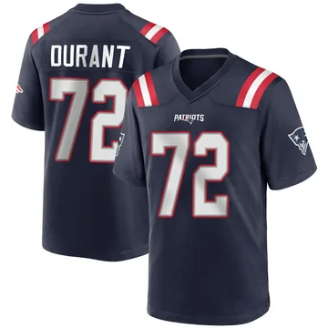 Youth New England Patriots Yasir Durant Navy Blue Game Team Color Jersey By Nike