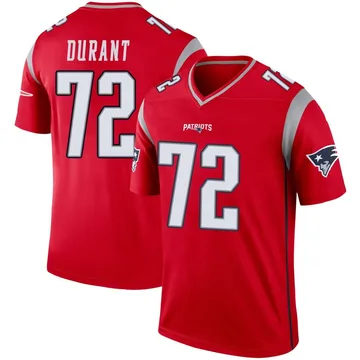 Youth New England Patriots Yasir Durant Red Legend Inverted Jersey By Nike