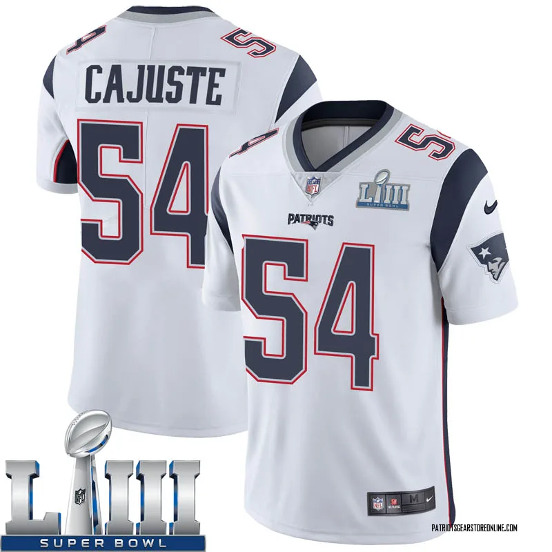 Youth New England Patriots Yodny Cajuste White Limited ...